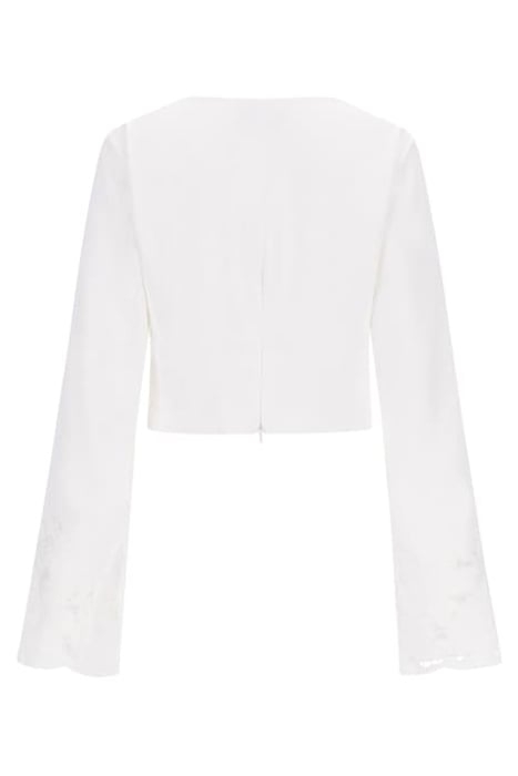 MARCIANO BY GUESS DETROIT TOP PALE BLOUSE PEARL 4