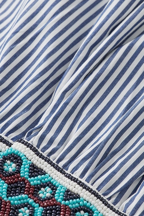 OVERSIZED SHIRT WITH POCKET MARINE STRIPE 7