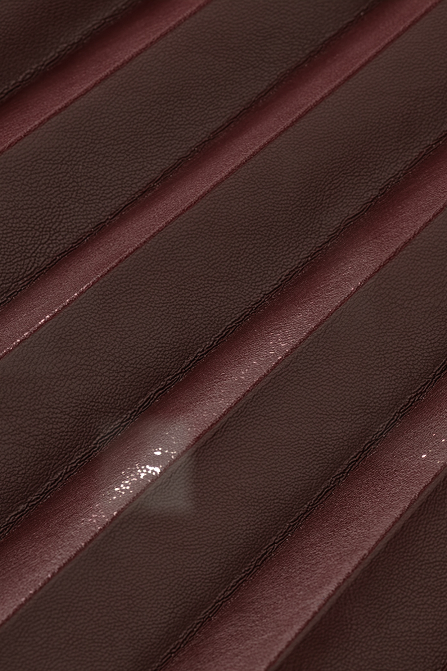 FAUX LEATHER PLEATED HIGH RISE MIDI SKIRT BORDEAUX 8