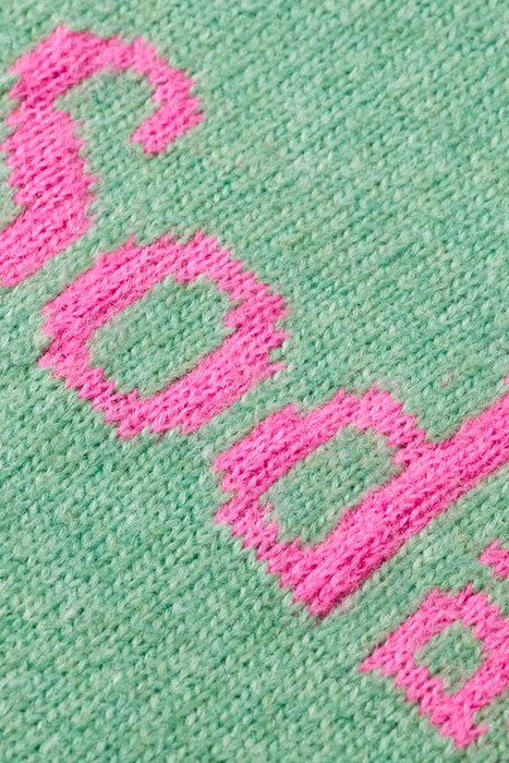 INTARSIA CLUB SODA PULLOVER FROZEN MINT 7