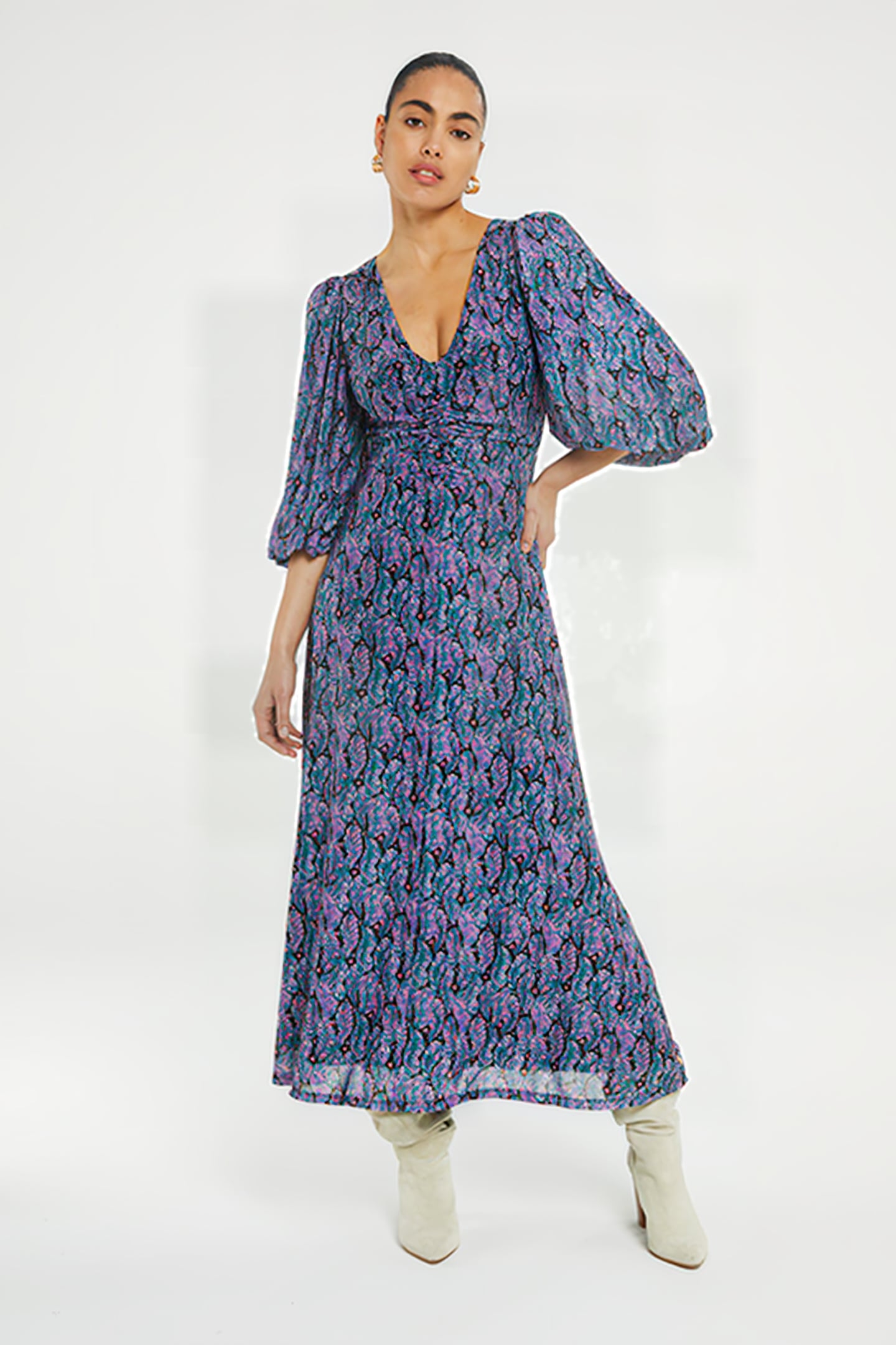 WELMA DRESS ANTRA/POPPY PURPLE 1