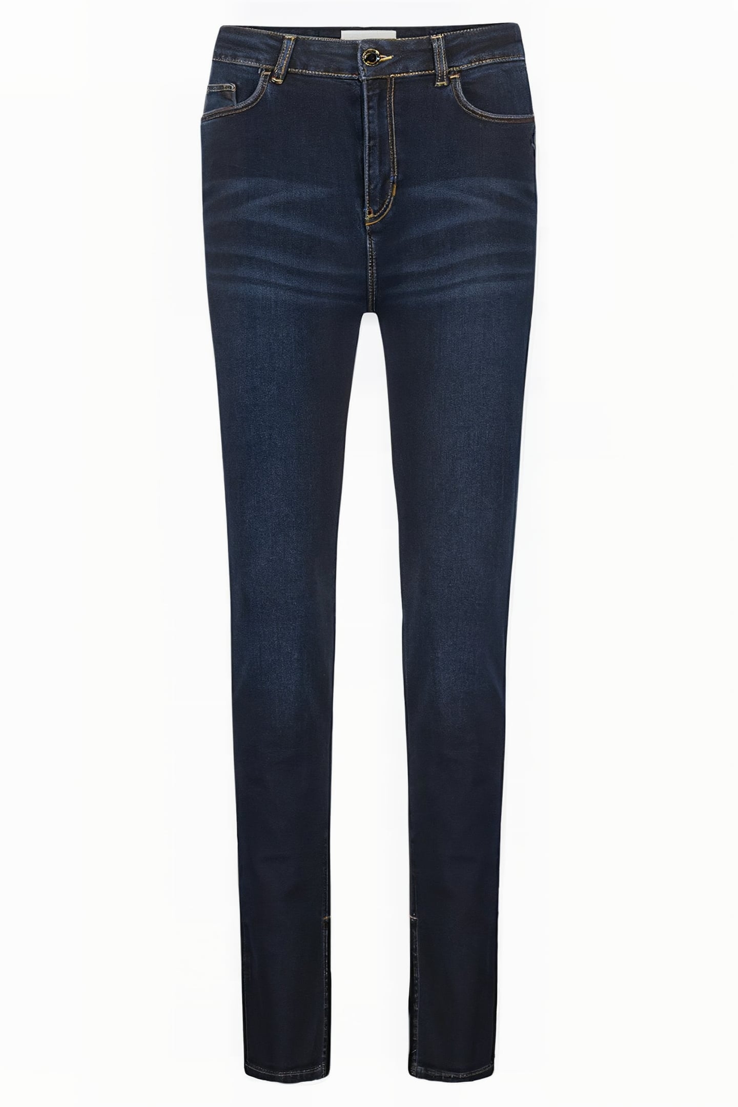EVA SLIM SPLIT DARK MEDIUM DENIM 3