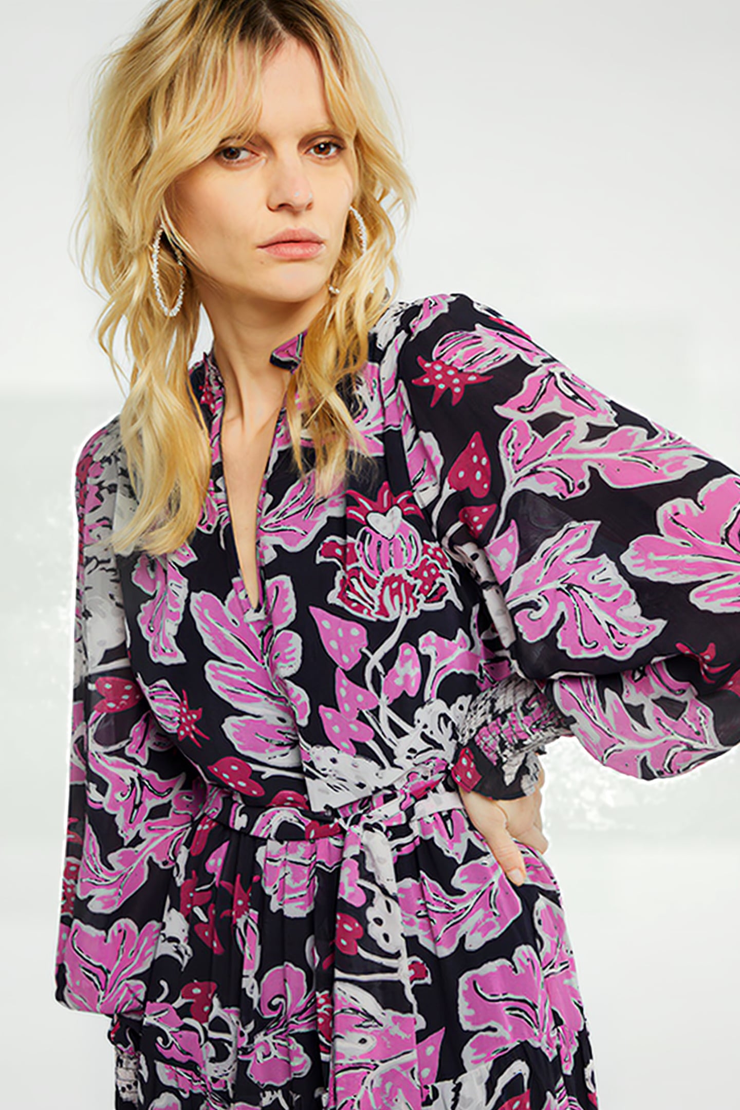 CHOU CHOU DRESS ANTRA/BUBBLE GUM PIN 5