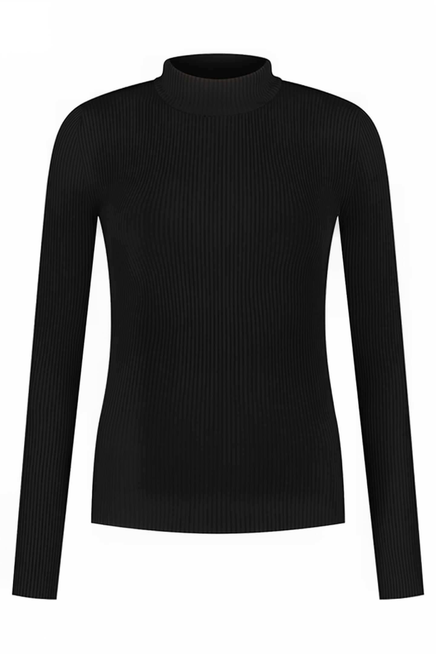 JOLIE RIB TOP BLACK 1