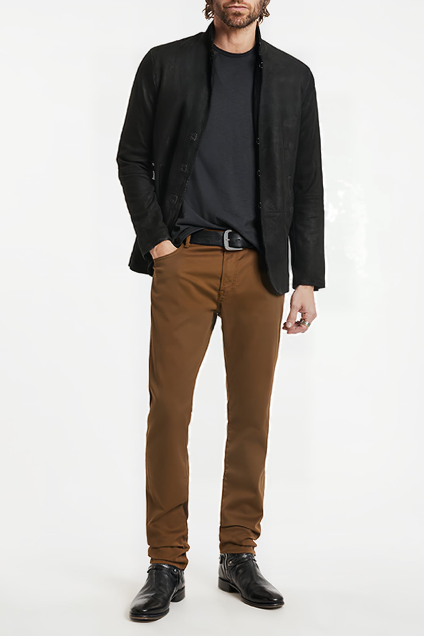 J702 - SLIM FIT EARTH BROWN 2