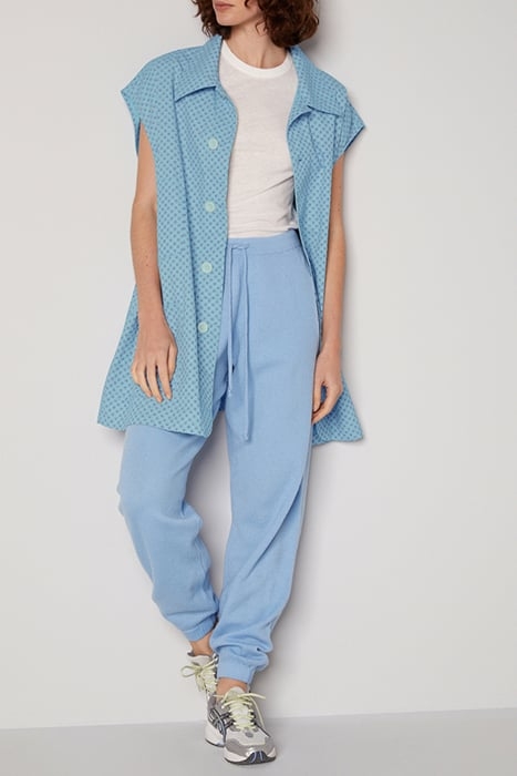 SLEEVELESS JACKET WITH SHIRT COLLAR PRINTED BERTHE 3