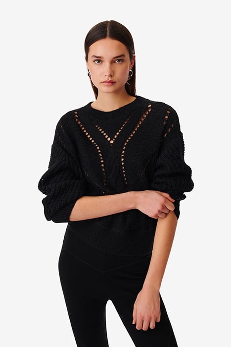 TEODORA KNITTED SWEATER IN BLACK 1