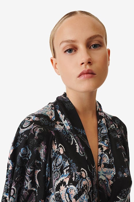 CAMOLLA DRESS IN BLACK MULTICO 5