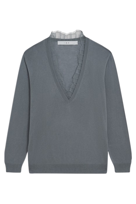 JAYDEN KNITTED SWEATER IN STONE BLUE 4