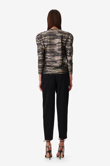 CHARINASPE BLOUSE IN BLACK/GOLD 3