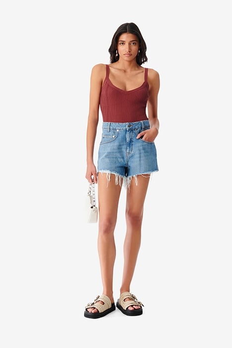 POSALA TANK TOP IN BURGUNDY 2