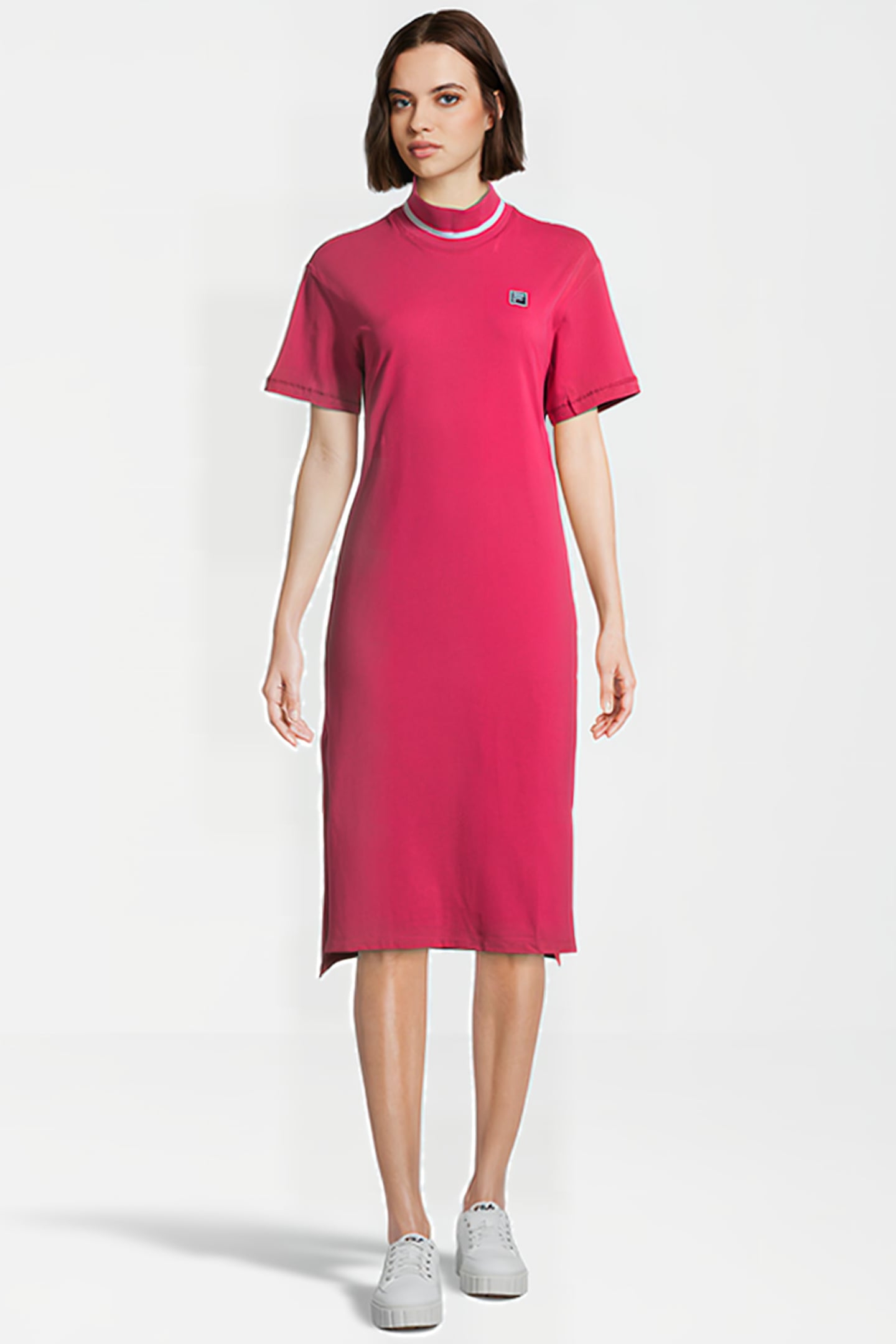 BIALOWIEZA TEE DRESS CARMINE 1