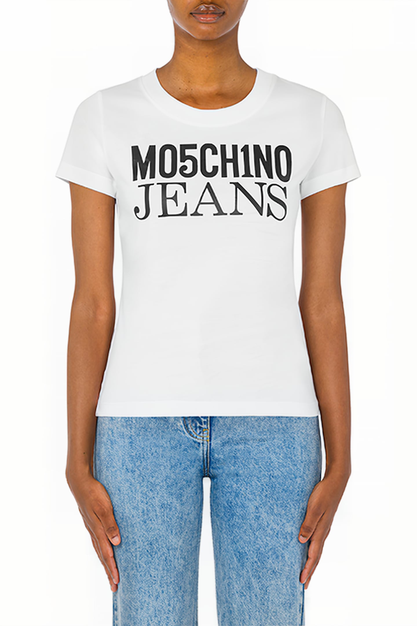 LOGO PRINT JERSEY T-SHIRT WHITE 1