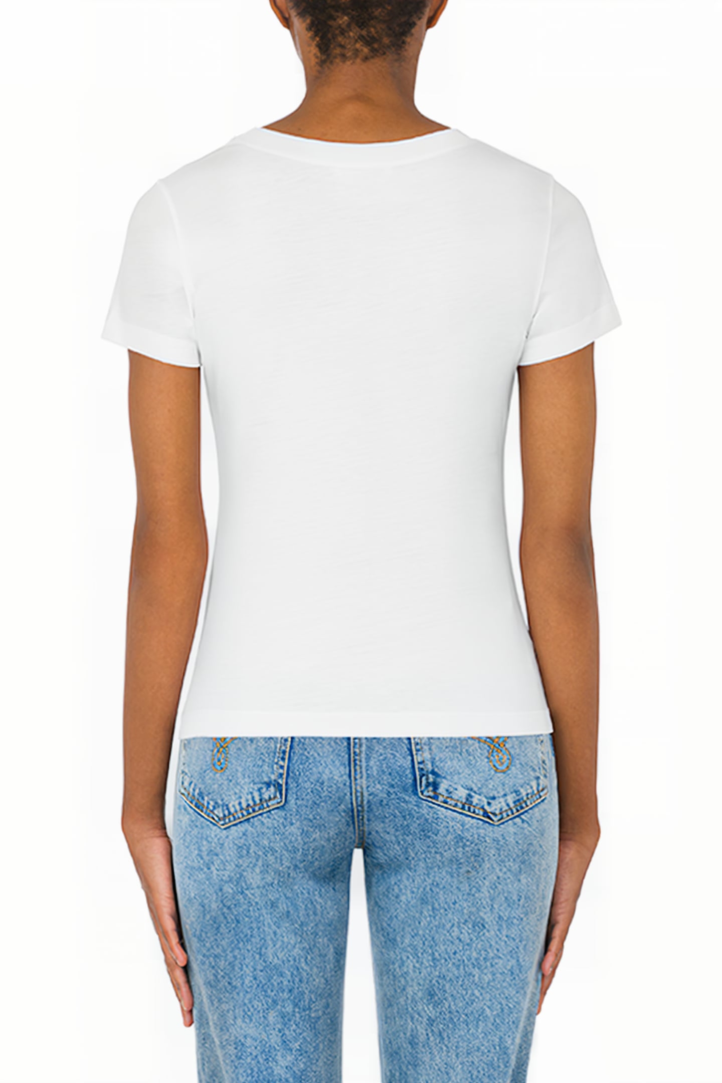 LOGO PRINT JERSEY T-SHIRT WHITE 2