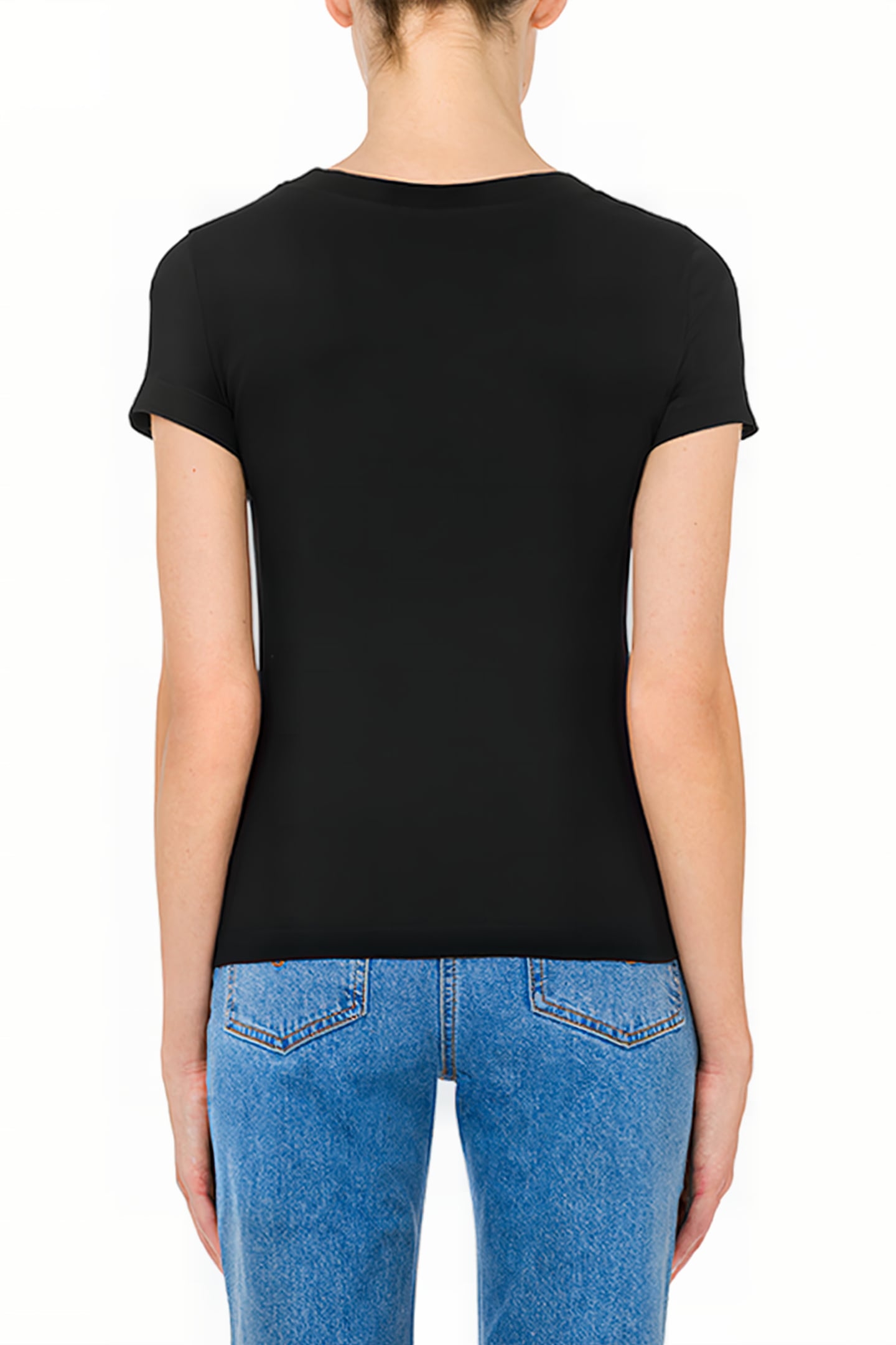 LOGO PRINT JERSEY T-SHIRT BLACK 2