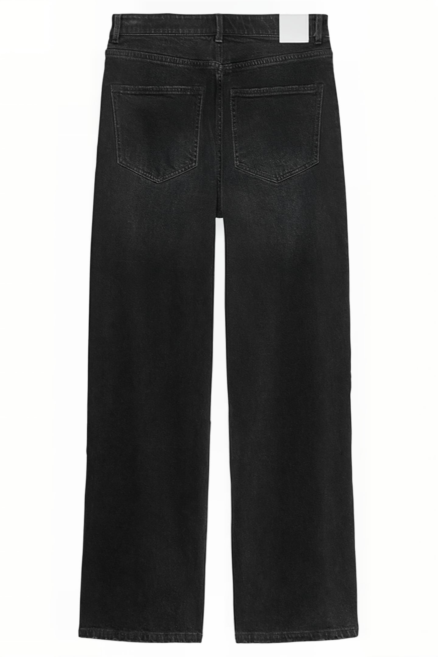 LOOSE FIT JEANS WITH LACE DETAIL WASHED BLACK 3