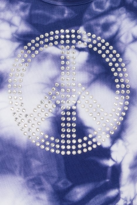 TIE DYE CROPPED SWEATSHIRT BLUE 4