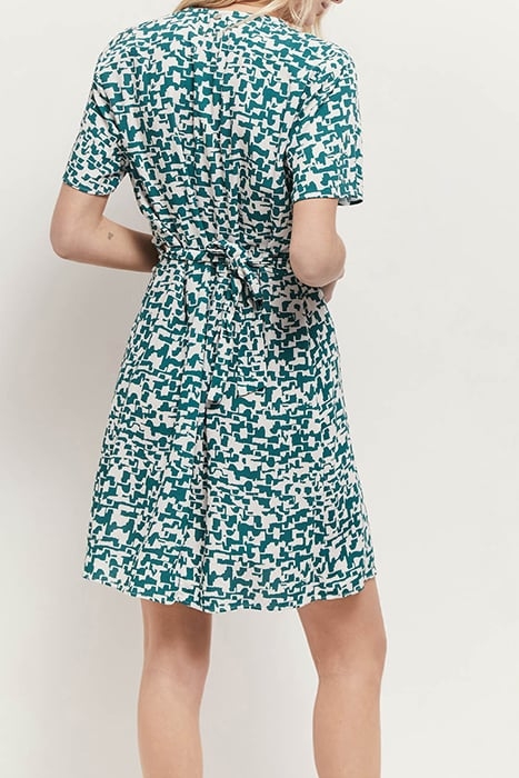 RADNY - ECRU DRESS WITH URBAN BARK PRINT 2