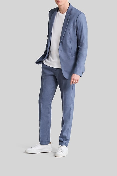 LIGHT BLUE LINEN BLEND JOGGERS 4