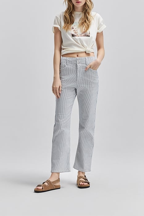 OFF-WHITE RECYCLED SLOUCHY JEANS WITH THIN STRIPES 3