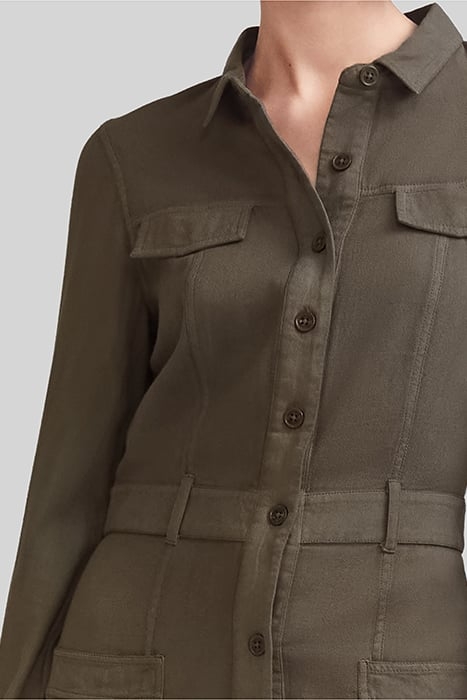 WAKAME ORGANIC COTTON LONG SHIRT DRESS 4