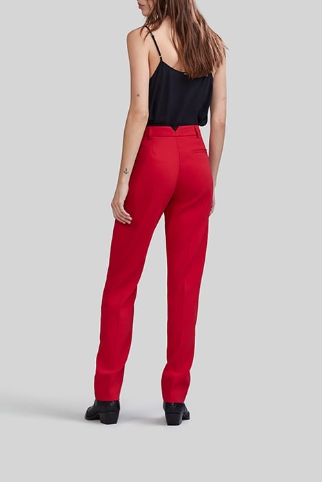 POPPY RED SUIT TROUSERS 4