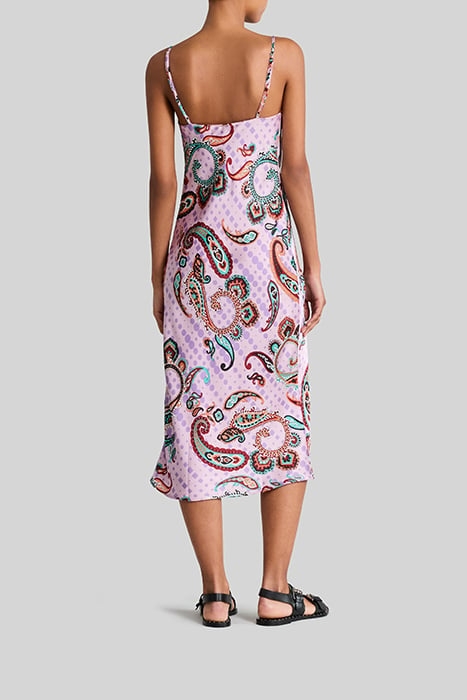 MARSHMALLOW RECYCLED DRESS WITH XL PAISLEY PRINT 2