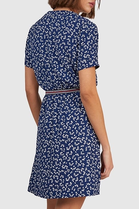 NAVY GRAPHIC PRINT DRESS 2