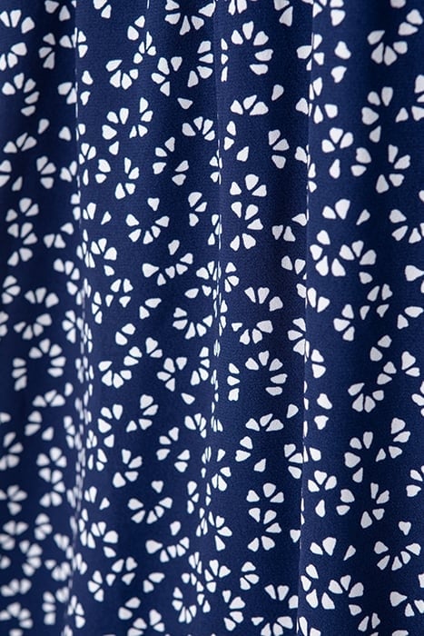 NAVY GRAPHIC PRINT DRESS 8