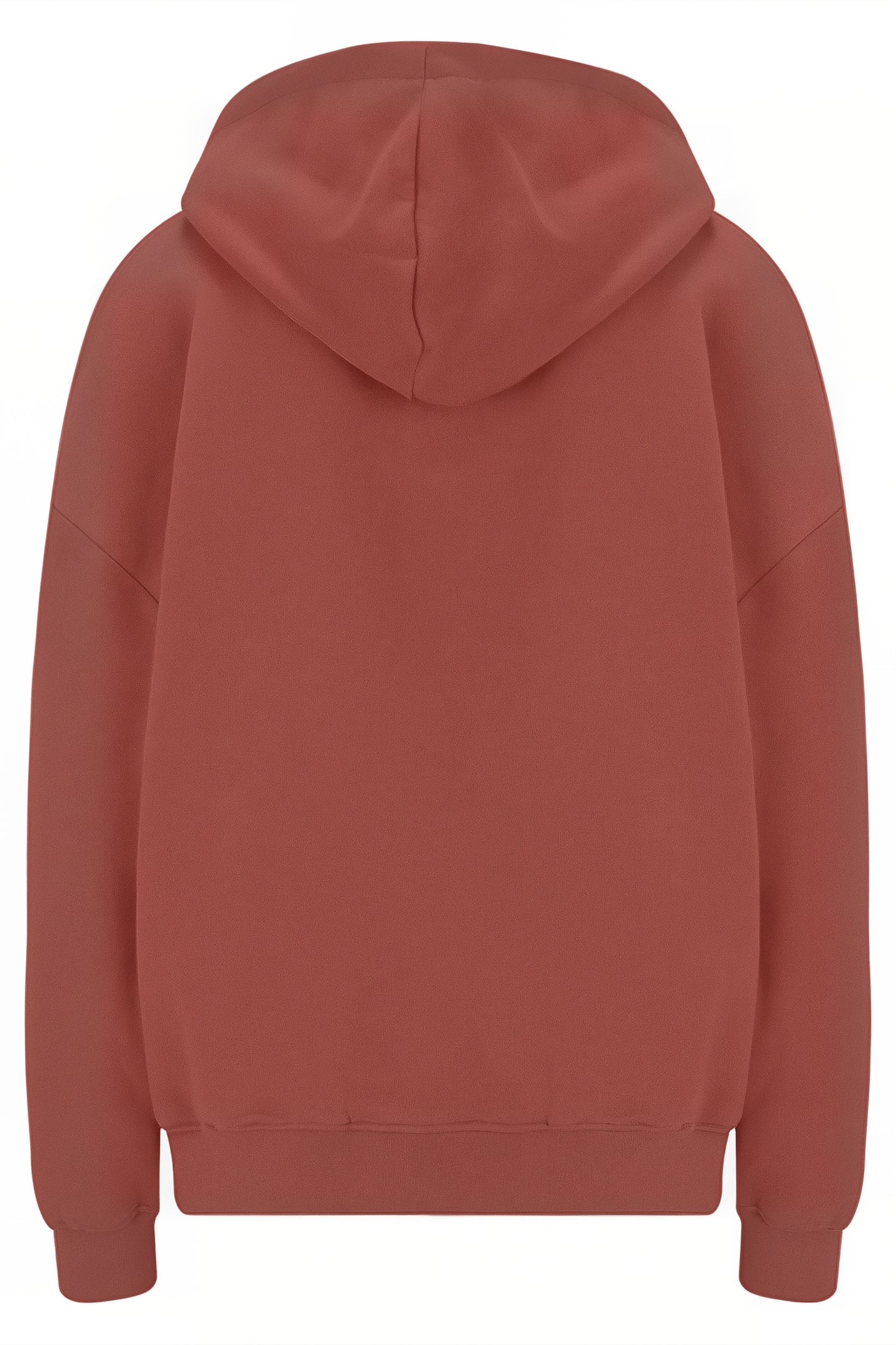 SUDE OVERSIZED HOODIE MARSALA 2