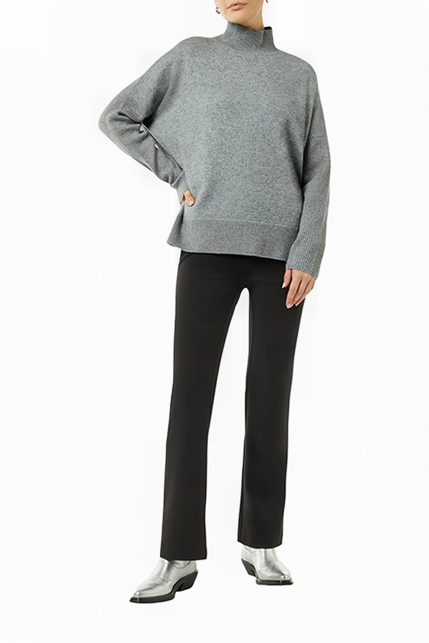 COMMA PULLOVER GREY/BLACK 2