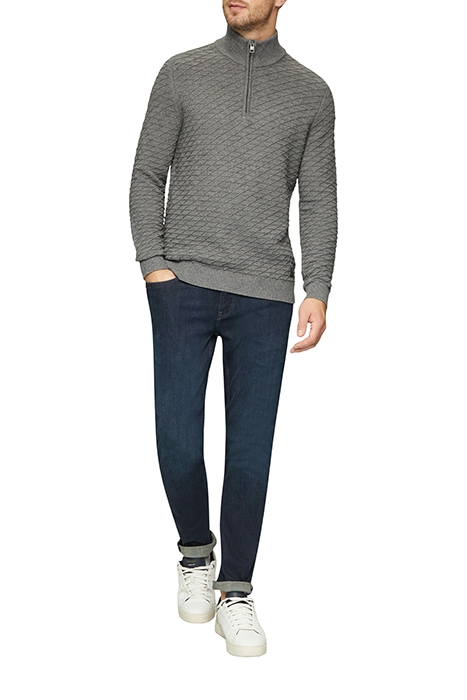 S.OLIVER PULLOVER GREY/BLACK 2