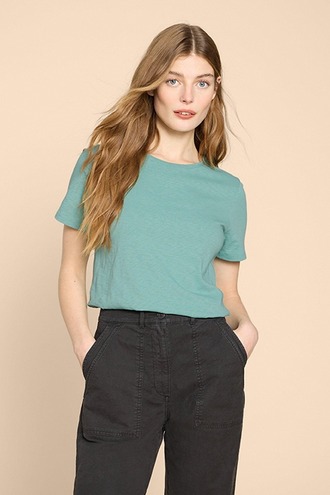 ABBIE TEE MID TEAL 1