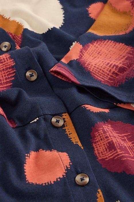 RUA JERSEY SHIRT DRESS NAVY PRINT 6