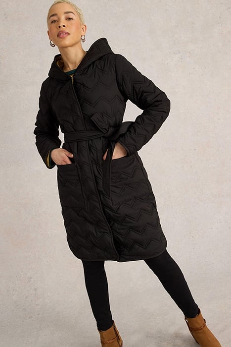ARLET QUILTED COAT PURE BLACK 1