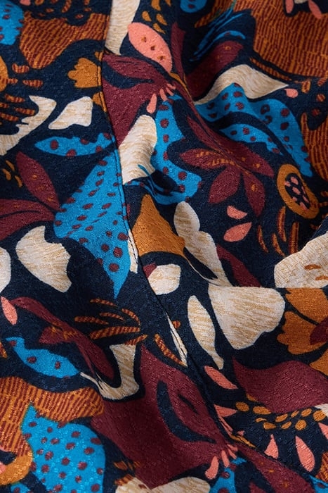 SARA MAXI SKIRT NAVY PRINT 6