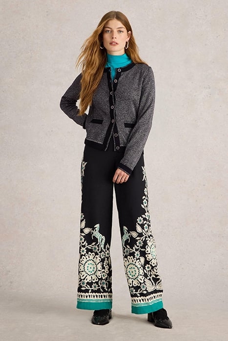 CHARLOTTE SPARKLE CARDI PURE BLACK 1