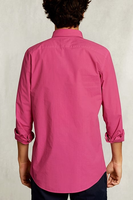 CUSTOM FIT POPLIN SHIRT AMARANTH PINK 2