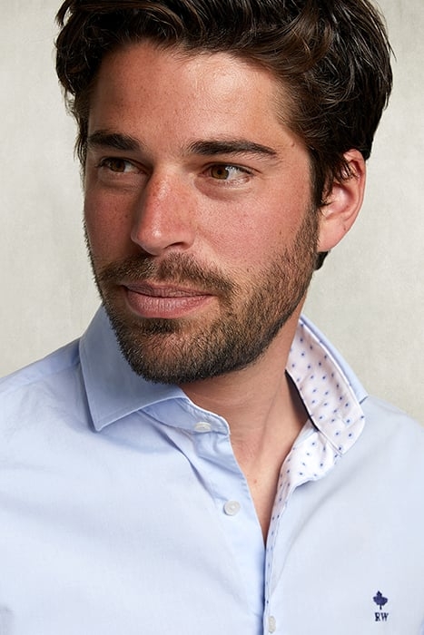 CUSTOM FIT SHIRT BLUE BLUE 3