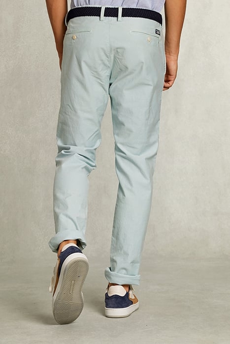 SLIM FIT COTTON CHINO SISAL BLUE 2