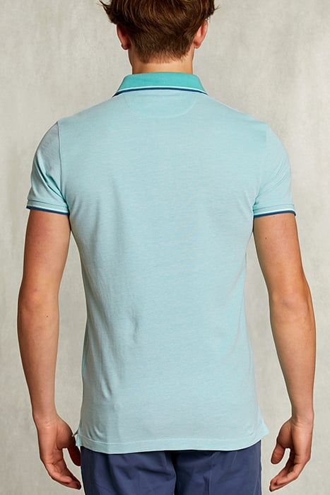 CUSTOM FIT COTTON POLO MINT GREEN 2