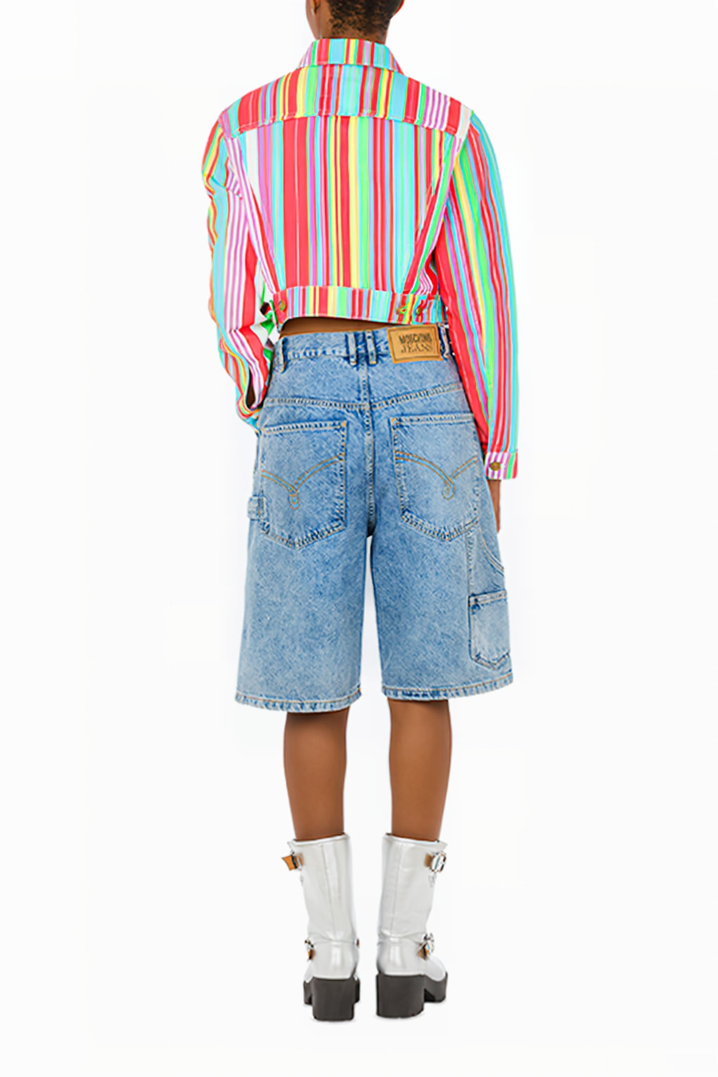 COLORFUL STRIPES COTTON DRILL JACKET MULTICOLOR 2