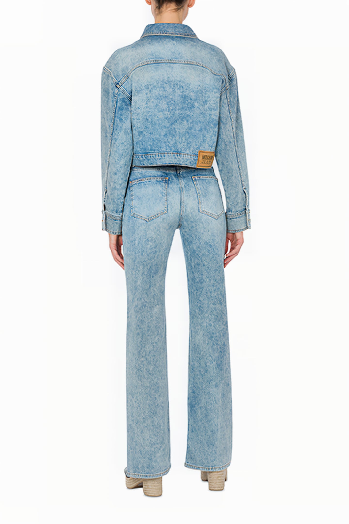 HEART POCKETS STRETCH DENIM JACKET BLUE 2