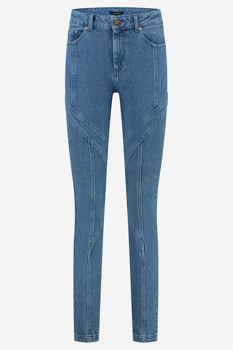BELLFLOWER SKINNY JEANS MID BLUE 4