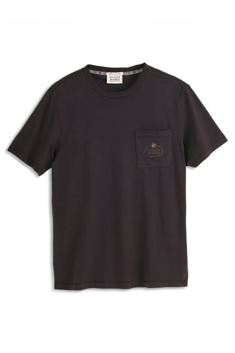 GARMENT DYED SS POCKET TEE BLACK 1