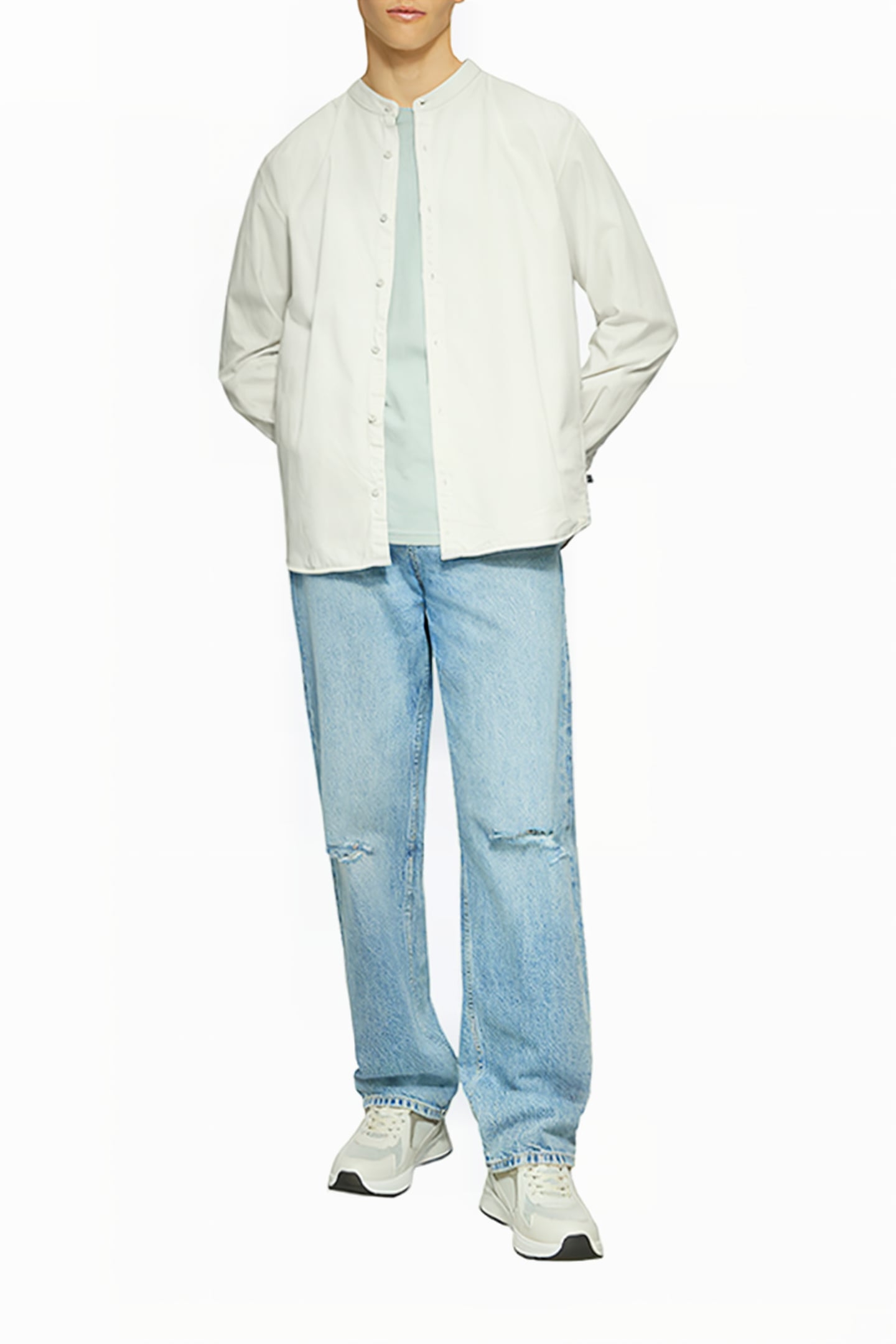 S.OLIVER-QS SHIRTS LIGHT GREY 2