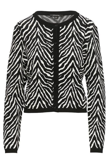 COMMA CARDIGAN GREY/BLACK 4