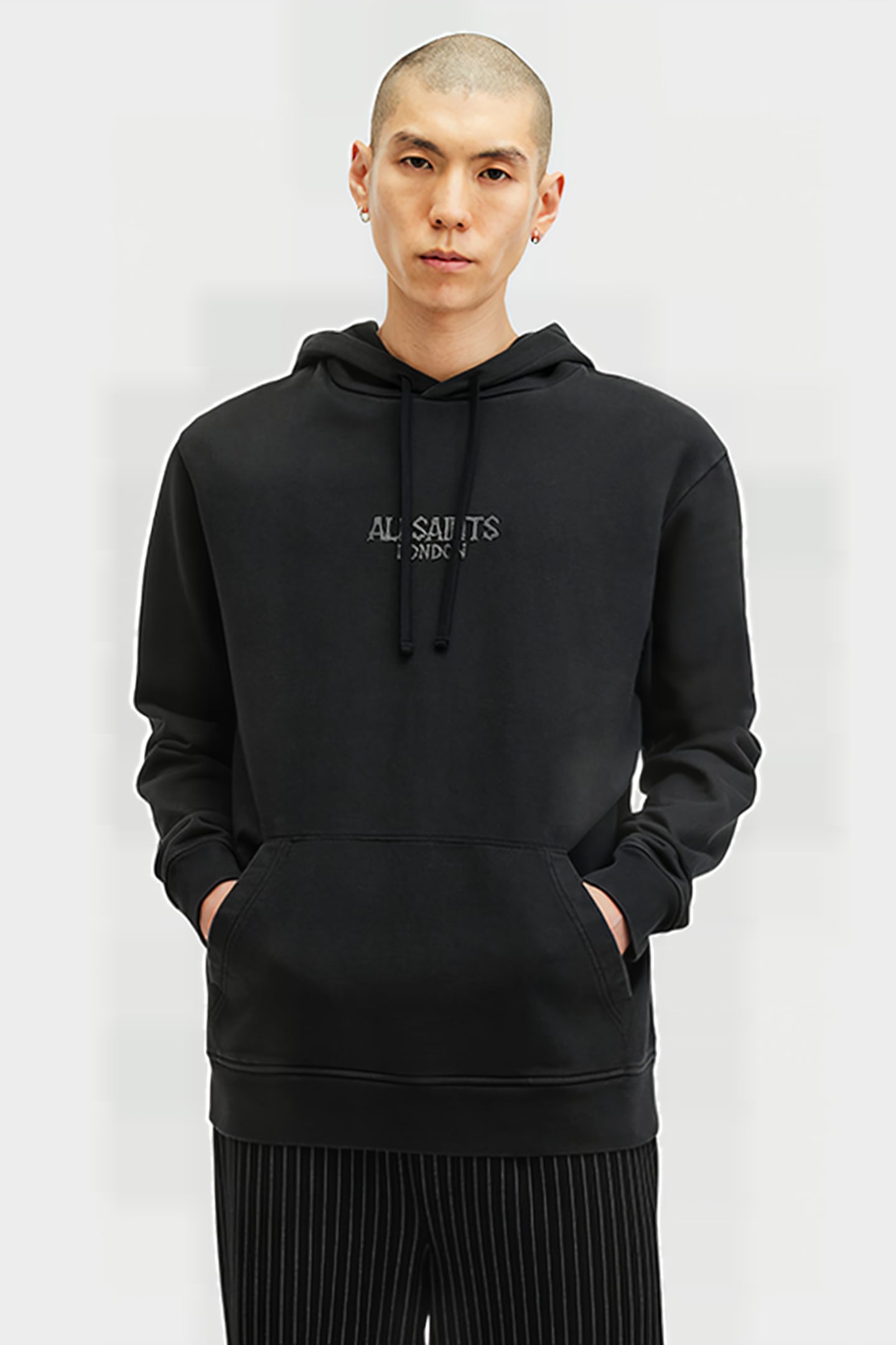 BONES OTH HOODY WASHED BLACK 1