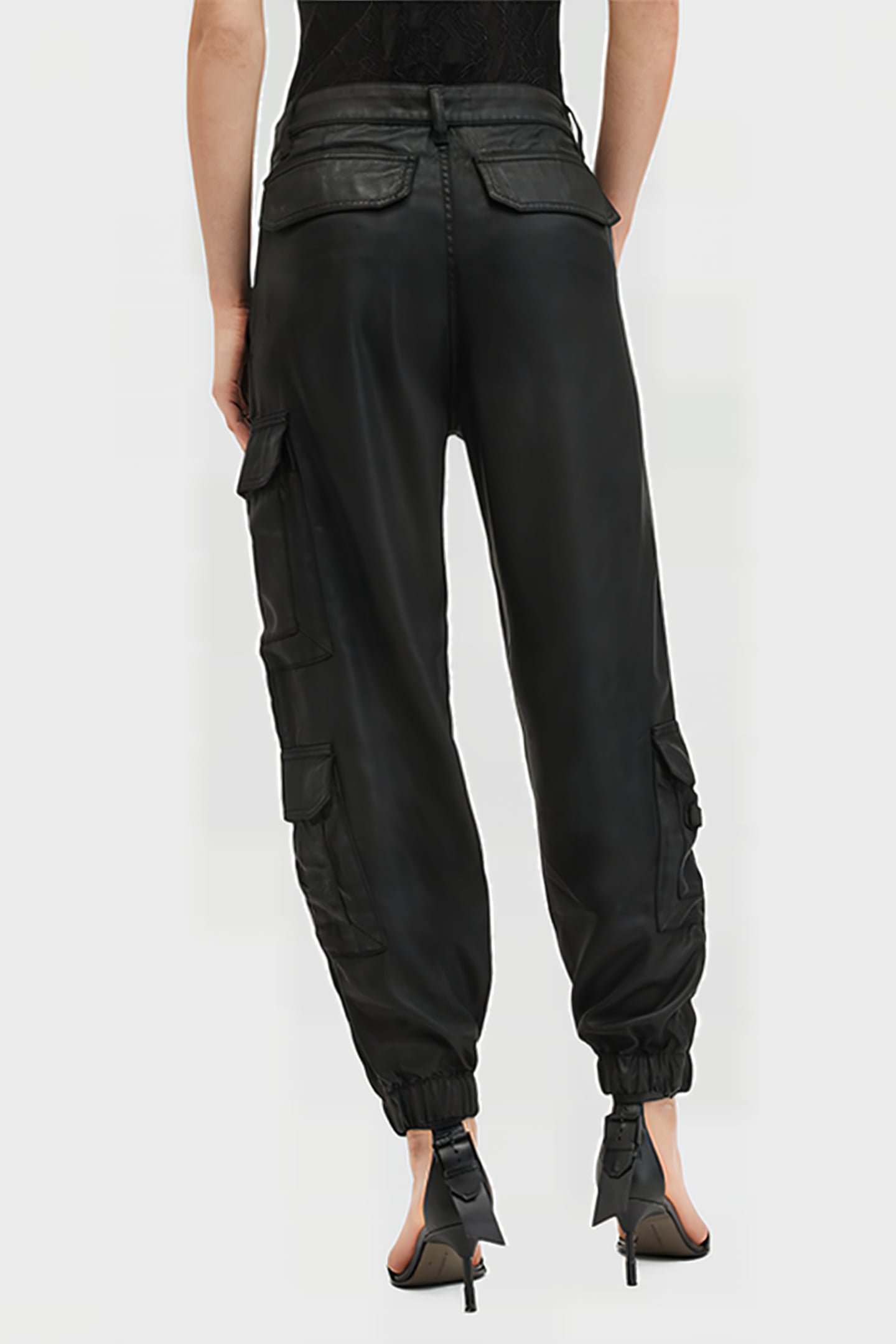 HIMARI CARGO TROUSER COATED BLACK 2