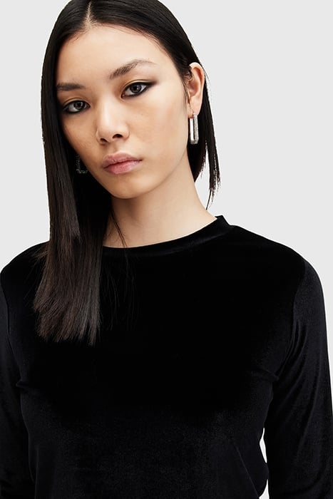 REGINA VELVET TOP BLACK 7